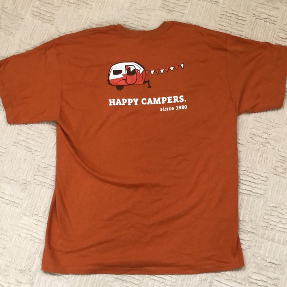 Whole Foods Market Happy Campers Since 1980 short sleeve t-shirt, New, Adult XL - Picture 1 of 16